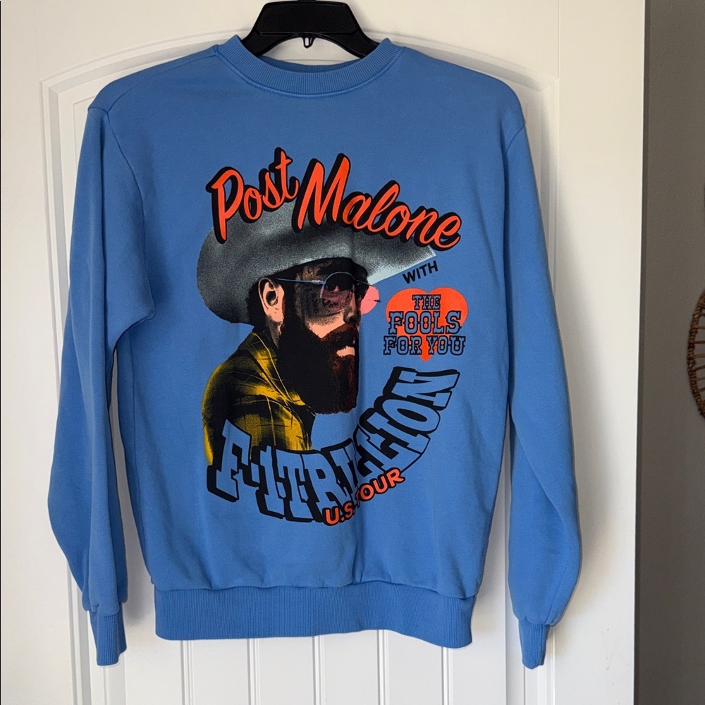 Post Malone F-1 Trillion U.S. Tour Graphic Crewneck - Size Small
